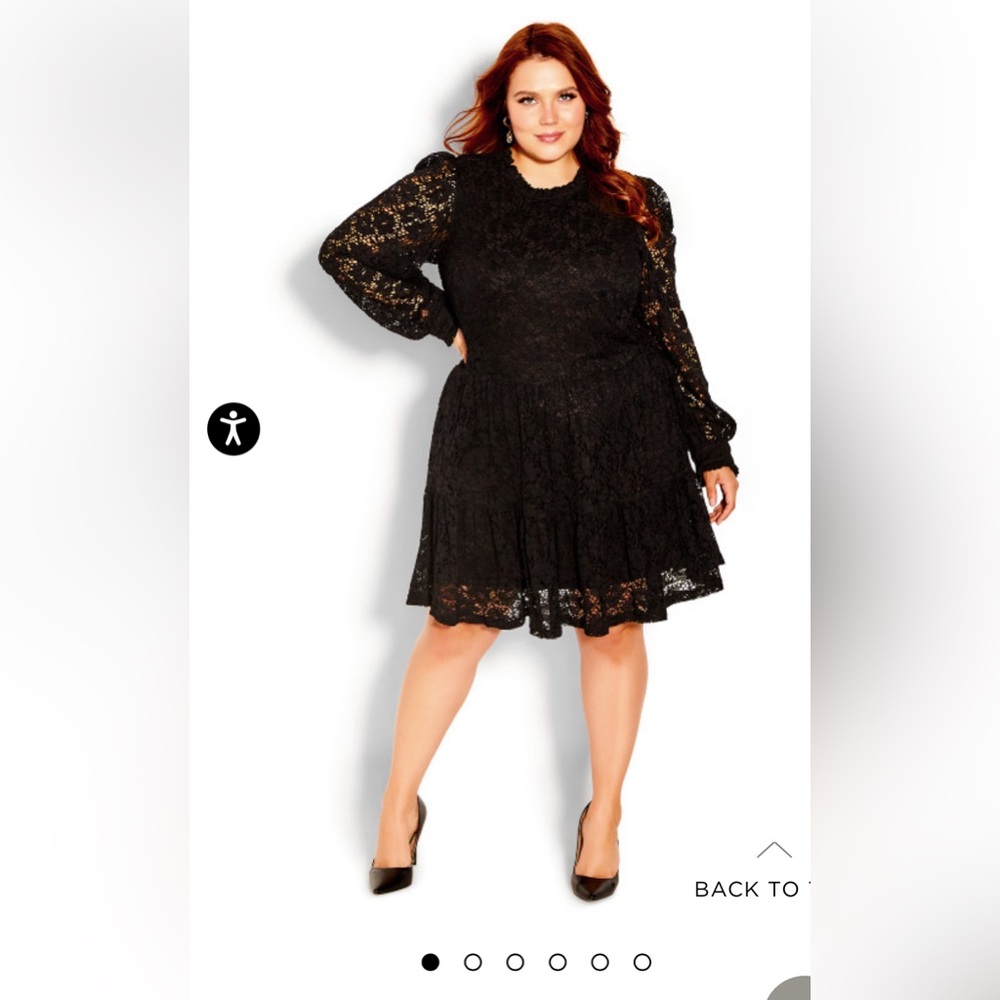 City Chic Women’s  Cocktail Tiered Dress NWT